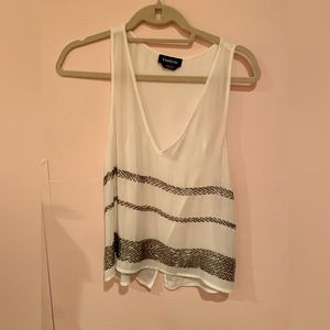 Bebe tank top with embellishment